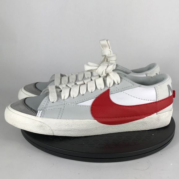 Nike Blazer Low ‘77 Jumbo Swoosh White/Red DQ8769-100 Men’s Size 11.5 - Picture 8 of 12